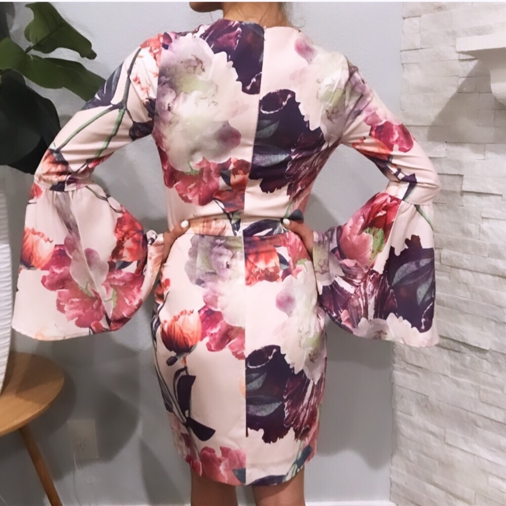 Floral Long Sleeve Dress
